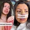 Woman issues stark warning about plastic surgery as she claims nose job 'ruined' her face