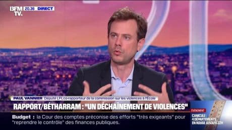 Violences scolaires: "Ces violences sont toujours là", affirme Paul Vannier, député LFI, co-rapporteur de la commission sur les violences à l’école