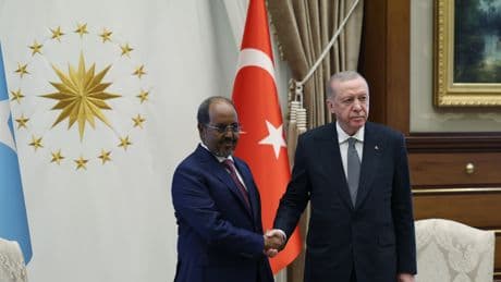 Cumhurbaşkanı Erdoğan, Somali Cumhurbaşkanı ile bir araya geldi