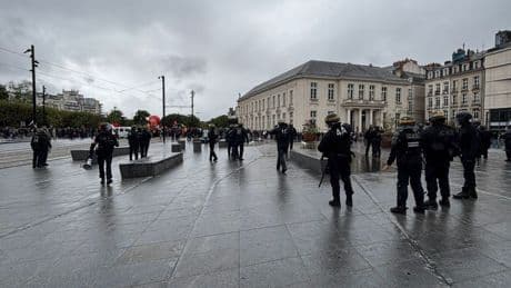 La police gaze à Nantes