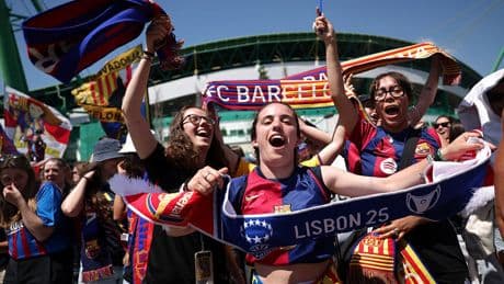 Arsenal vs Barcelona LIVE: Women’s Champions League final builds up to kick-off in Lisbon