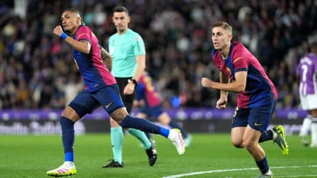 El Barça remonta en Valladolid y da un paso más hacia el título de Liga (1-2)