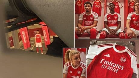 Arsenal's new kit 'leaked by sleuth who climbed into their stadium's AIR VENTS'