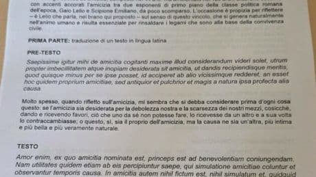 Maturità 2025, al liceo Classico un brano tratto da un dialogo di Cicerone: LE FOTO
