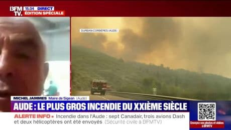 Incendie dans l'Aude: "Nous avons eu à peu près 200 personnes dans le gymnase" réquisitionné pour accueillir les sinistrés, assure le maire de Sigean