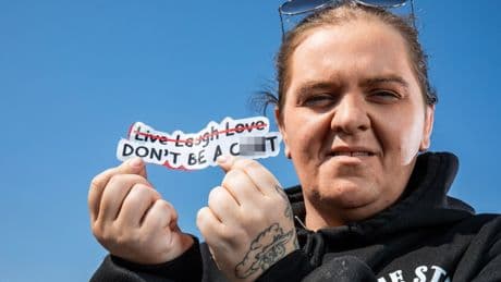 Woman hauled to court & faced jail over rude bumper sticker on her car… even though ‘everyone thinks it’s funny’