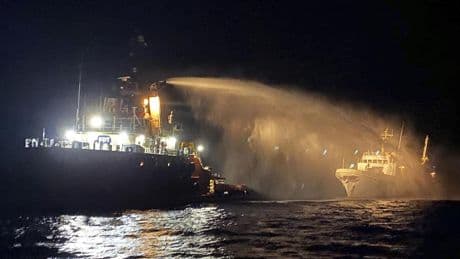 Humanitarian aid ship bound for Gaza struck by drones