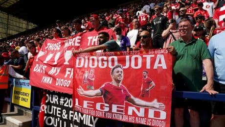 El Liverpool anuncia un homenaje permanente a Diogo Jota