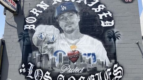North Hollywood mural lauds Dodgers' Kiké Hernández 'for standing up for what is right'