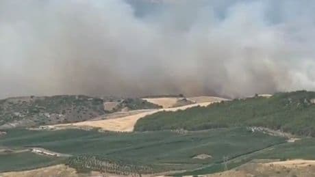 Declarado un incendio que obliga a activar el nivel 2 de emergencia en Obanos, Navarra