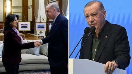 O konuşmaya DEM Parti'den ilk yorum... Pervin Buldan'dan, Erdoğan'ın 'AKP-MHP-DEM üçlüsü' ifadesine yönelik açıklama: 'Bu ittifak, süreç ittifakıdır'