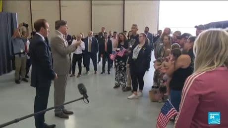 First white South African 'refugees' arrive in the US