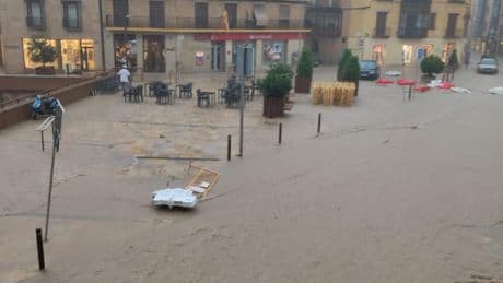 El ejército despliega la UME en Aragón tras las intensas lluvias en la Ribera del Ebro