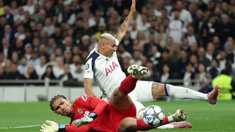 Watch bizarre moment Villarreal goalkeeper lets in a HOWLER to hand Tottenham the lead in Champions League opener