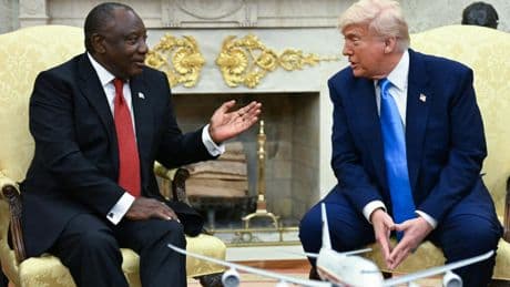 Trump ambushes Ramaphosa over genocide claims in testy White House meeting