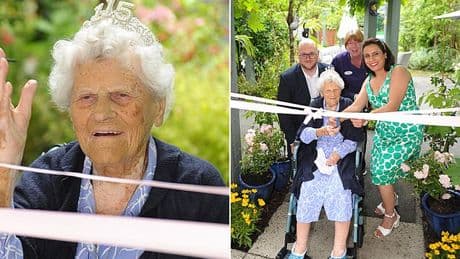 Many happy returns! British woman who is world's oldest living person celebrates her 116th birthday in Surrey care home