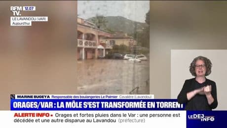 Inondations dans le Var: une personne est décédée et une autre est portée disparue au Lavandou