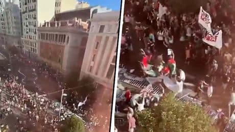 Pro-Palestijnse demonstranten leggen Vuelta stil in slotetappe
