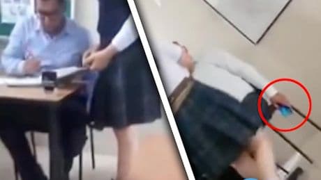 Betrapt: docent filmt onder rokje leerling