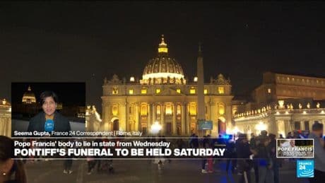 Pope Francis' body to lie in state from Wednesday, funeral to be held Saturday
