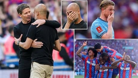 Tinkering Pep Guardiola was outthought by Crystal Palace boss Oliver Glasner, writes JACK GAUGHAN, after Wembley defeat leaves Man City trophyless