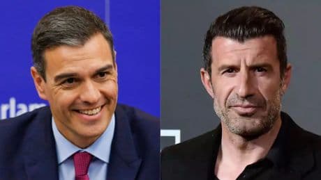 Luís Figo se mofa de la polémica frase de Pedro Sánchez: &quot;España y Cataluña somos países extraordinarios&quot;