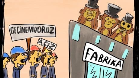 Fabrika işçisi bir çizer: "Sanatım hak mücadelemizi resmetmektir"​