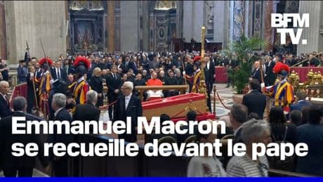Emmanuel et Brigitte Macron se recueillent devant la dépouille du pape