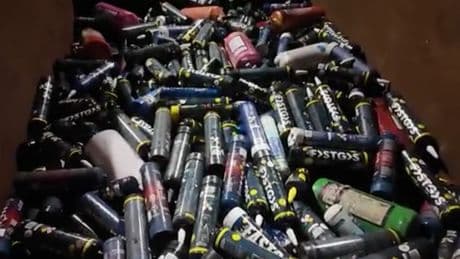 Skips full of laughing gas canisters recovered in Notting Hill Carnival cleanup