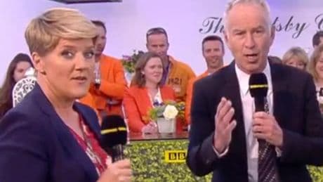 Novak Djokovic’s actions saw Clare Balding and John McEnroe clash on BBC