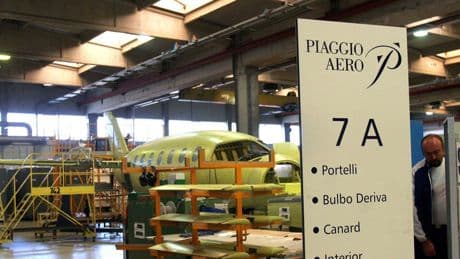 Piaggio Aero, due italiani in cda a garanzia delle prescrizioni