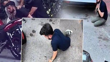 Kask kamerası can pazarını kaydetti! Heimlich manevrasıyla hayata döndürdü