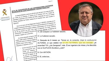 Los audios de la trama de Koldo y Santos Cerdán señalan al número 2 del PSOE en el Ayuntamiento de Zaragoza