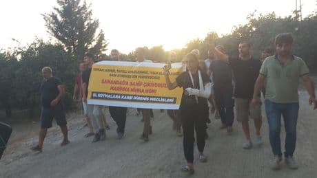 Samandağ TOKİ rejimi: Devrilen mandalina ağacı...