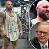 Anthony Albanese joins calls to axe ultra-violent Aussie fighting event featuring 181kg man mountain who was jailed for robbing a drug dealer