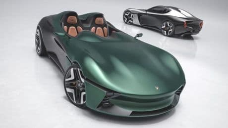 Longbow Motorcar vise « la synthèse moderne de la Lotus Elise et de la Jaguar Type E » avec ses prototypes électriques