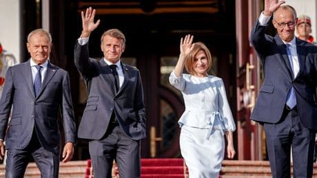 Weimarer Dreieck: Wie Merz, Macron und Tusk Putin stoppen wollen – zumindest in Moldau