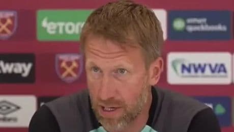 Moment Graham Potter ‘loses entire West Ham fanbase in 20 seconds’ with shocking Tottenham comments