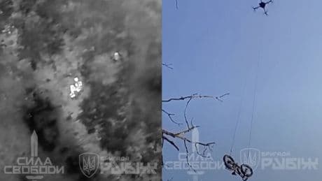 Si la pregunta es: "¿Cómo rescatar a un soldado herido?" La respuesta de Ucrania es "Lanzándole una e-bike con un dron"