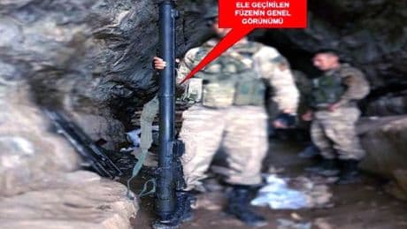 Irak’taki PKK mağarasında Amerikan füzeleri bulundu