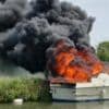 Couple save six people after boat explodes on river
