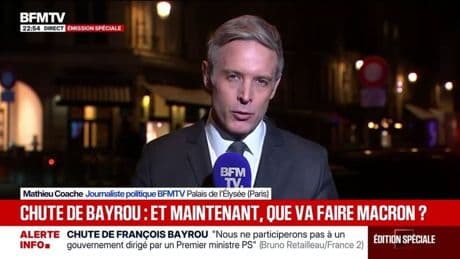 INFO BFMTV - François Bayrou a rédigé sa lettre de démission