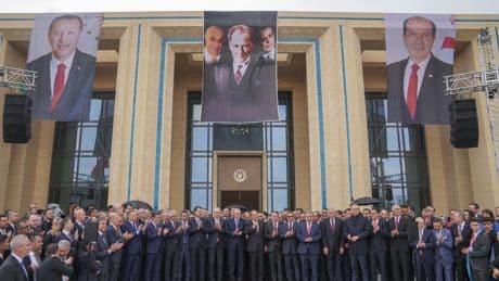 Erdoğan Kıbrıs'ta tepkilere rağmen milyarlık 4. Saray'ın açılışını yaptı