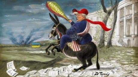 100 días de Trump contra todo y contra todos lo convierten en el presidente más impopular de la historia de EEUU