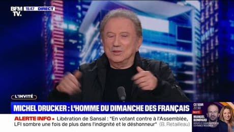"Ce n'est pas notre job": Michel Drucker affirme qu'il ne se serait "jamais" présenté à l'élection présidentielle