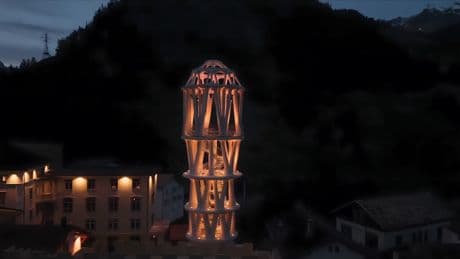 Suiza acaba de inaugurar la torre de hormigón impresa en 3D más alta del mundo: no está hecha para quedarse donde está