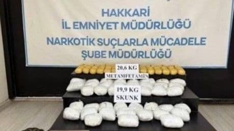 Hakkari'de 51 kilogram uyuşturucu ele geçirildi: 6 tutuklama