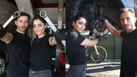 Sanayide 'çırak' bulamayınca çareyi eşinde buldu: Kısa sürede usta oldu