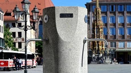 Nürnberg Belediyesi, sıcak hava uyarısı nedeniyle içme suyu çeşmelerinin haritasını yayınladı