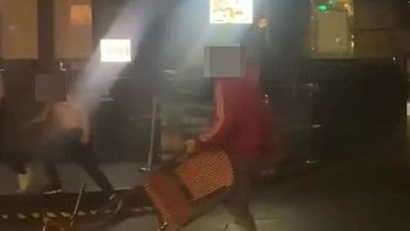 Man wields chair during Edinburgh 'street brawl' which left one person in hospital